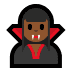 🧛🏾‍♀️ woman vampire: medium-dark skin tone display on Windows